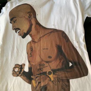 Vintage Tupac Painting Tee T-Shirt